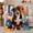 Happy Shepherd Dog, variant on Colorful Australian Shepherd Dog Pop Art, Playful Pet Portrait Pattern, Warm Flannel Blanket for Living Room and Bedroom, Dog Lovers Just Because Gift, Pet Lover Home Decor