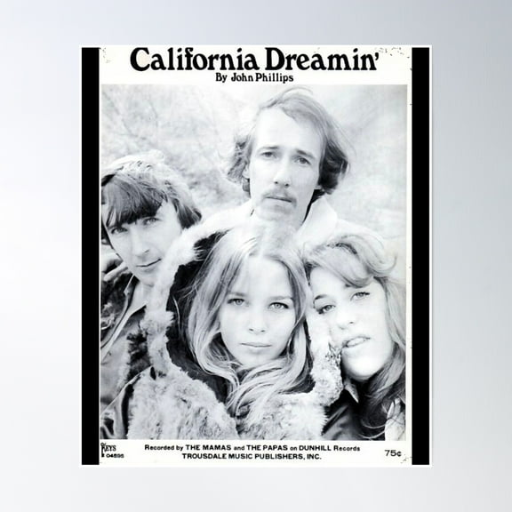 Mamas And Papas Poster Wall Art, Modern Wall Decor, 8x12 UNFRAMED