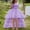 Purple, variant on NAISIBABY Princess Dress for Girls, Sleeveless Tulle Mesh Long Hem Kids Wedding Party Performance Floral Dress Hot Pink 8T