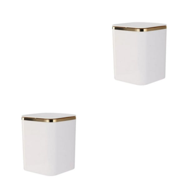 Cubo de basura ABS Monstrate Contenedor de residuos elegante y eficiente 2Conjunto blanco