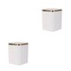 thumbnail image 1 of Cubo de basura ABS Monstrate Contenedor de residuos elegante y eficiente 2Conjunto blanco, 1 of 6