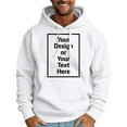 thumbnail image 3 of Mens Hoodies Soild Color Pullovers ,Spring Winter Oversize Loose Hoodie Casual Sweatshirt ,Long Sleeve Full Zip Hooded With Pocket Outerwear Clothes S, 3 of 6