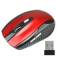 thumbnail image 2 of jesticaly Computer 2.4Ghz Wireless Optical Mouse Quick Speed Low Latency 6 Buttons Plastic Gaming Mice Desktop PC Portable Red 1Set, 2 of 6