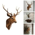 thumbnail image 2 of European Style Wall Animal Head Hanging Wall Art For Home Decoration Hangs 45X37cm, 2 of 5