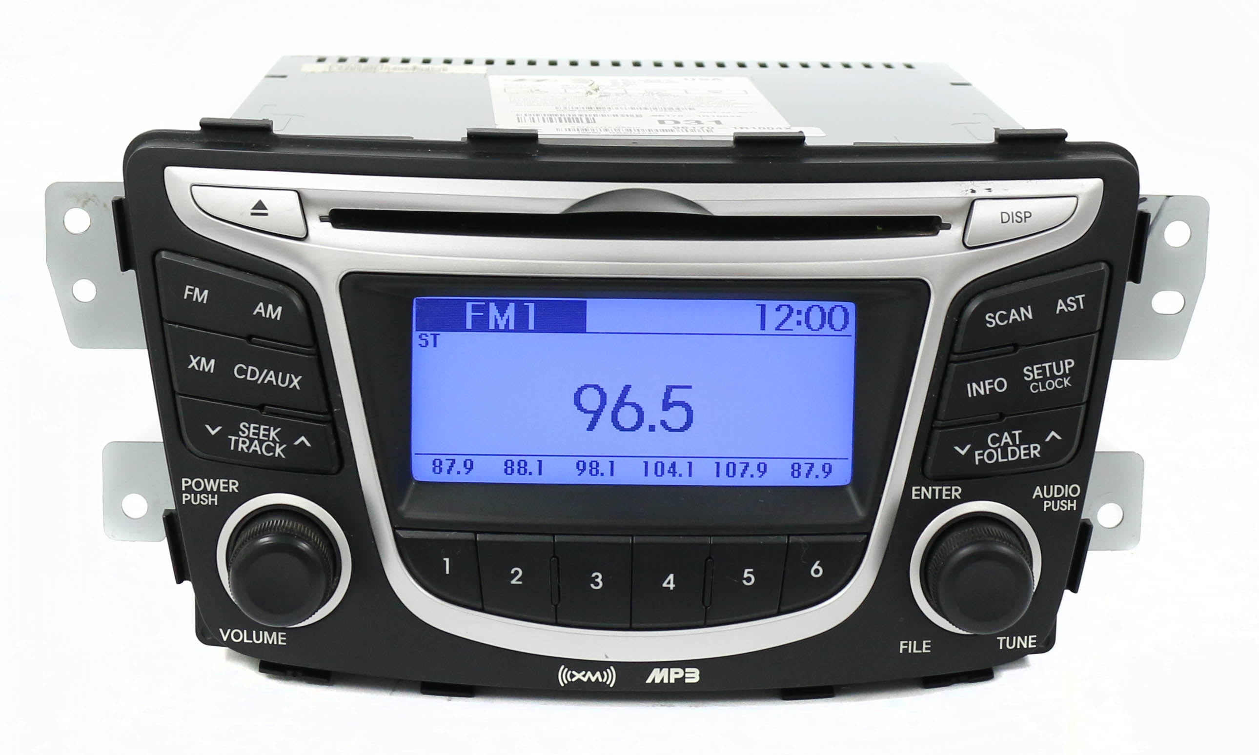 2014 Hyundai Accent AM FM MP3 XM Radio with Single Disc CD Player 96170