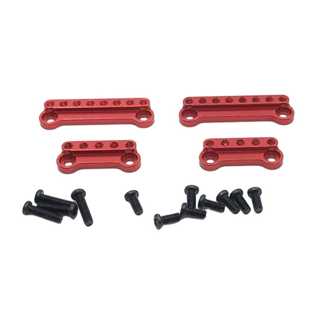 ZheElen 8pcs Aluminum Alloy 1/12 Shock Absorber Bracket For MN D90 RC Car Part RC Car Accessories Replacement Parts RC Upgrade Part Red