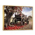 thumbnail image 2 of Designart "Rural Icons Red Old Cart" Old American Cart Floater Framed Wall Decor, 2 of 7