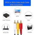 thumbnail image 4 of Cable RCA WAWPI de audio compuesto y vídeo de 3 machos a 3 machos, 1,4 m, 4 of 6
