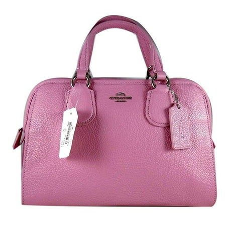 coach nolita marshmallow 2 pebbled leather satchel bag 33735