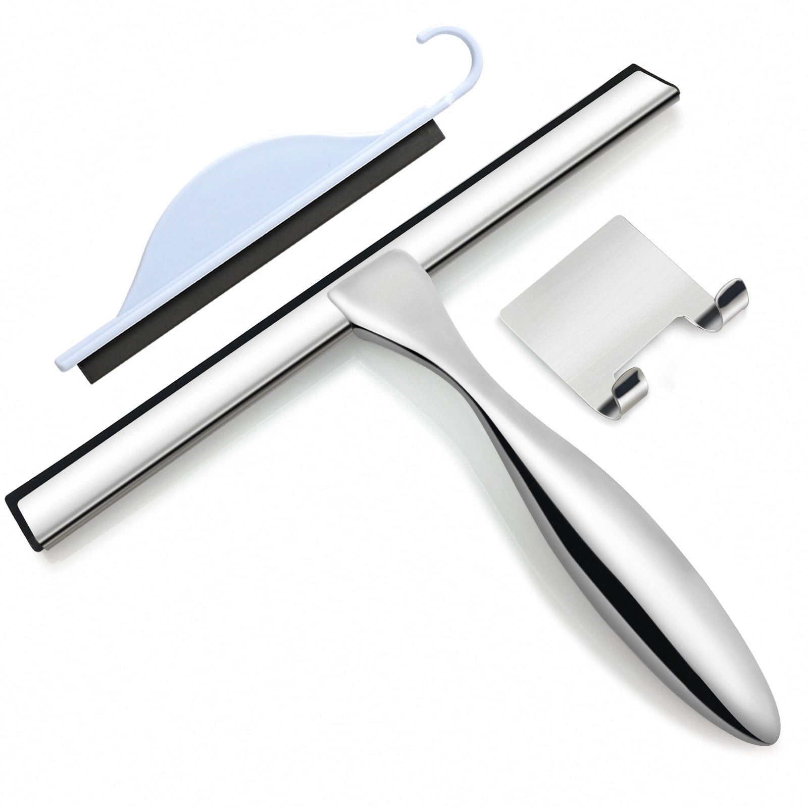 XXXFLOWER Window Squeegees with NoSlip Handle, Glass Wiper for Kitchen