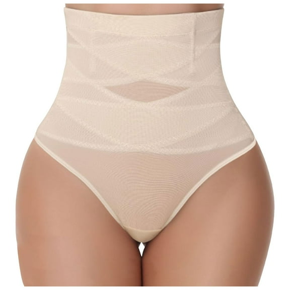 GEWSEY Tummy Control Shapewear Panties for Women High Waisted Body Shaper Shapewear Underwear Girdle Panty (Beige, XL)