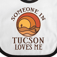 thumbnail image 4 of Inktastic Someone in Tucson Arizona Loves Me Boys or Girls Baby Bib, 4 of 4