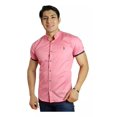 thumbnail image 1 of Camisa Manga Corta Slim Fit Hombre Casual Vestir Cuello Mao, 1 of 7