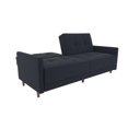 thumbnail image 6 of Home Square 2 Piece Coil Linen Convertible Sleeper Sofa Set in Navy Blue, 6 of 10