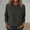 Dark Gray, variant on Women's 3/4 Sleeve Pullover Tops Lightweight Casual Crewneck Fall Top Comfy Loose Sweatshirts Navy