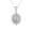 White Gold, variant on Cate & Chloe Sage 18k White Gold Plated Pendant Necklace with Simulated Diamond Crystals for Women