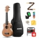 thumbnail image 1 of Ukelele Donner Soprano de madera de caoba de 21 pulgadas con kit para principiantes, 1 of 8