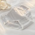 thumbnail image 6 of Aellinatey Cotton Knickers for Teens Women Ruffle Edge Panties with Cute Floral Jacquard, 6 of 20