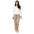 thumbnail image 4 of Adar Universal Womens Low-Rise Multipocket Drawstring Straight Leg Pants, 4 of 7