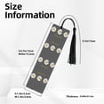 thumbnail image 3 of Kdxio Keep Life Simple Daisy Flower Print Metal Tassel Bookmarks,Perfect Gift for Art Lovers and Bookworms Metal Bookmarks for Women, 3 of 8