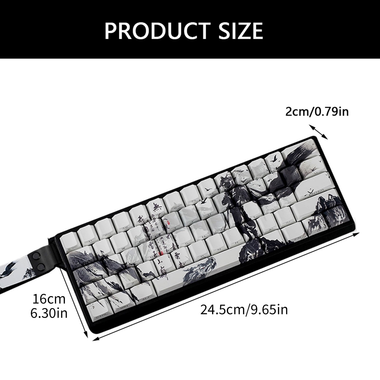 PBTs Keycaps Original Profile Dyes Sublimations Side Printing Keycaps For 60% 68% Mechanical Keyboards