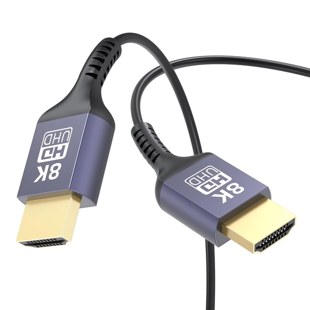 Cable HDMI ZenIkon Ultra Thin 8K @60Hz 2.1 48 Gbps 2 pies/60 cm