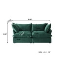 thumbnail image 5 of Sodrens Modular Sectional Sofa Couch,82.66" Velvet Loveseat Sofa,Minimalist Style Comfy Couch for Living Room Apartment,Green, 5 of 10