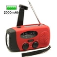 thumbnail image 2 of Radio de emergencia multifunción Radio recargable de mano Iluminación solar Radio de prevención de desastres al aire libre, 2 of 6