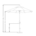 thumbnail image 6 of California Umbrella 9' Patio Umbrella in Straw, 6 of 6