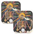 thumbnail image 7 of Yayeee 2-Pack Plug in LED Night Lights with Light Sensors Motion Detectors, Colorful Skeleton Sun, 7 of 7