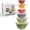 Brown, variant on COOK WITH COLOR Glass Mixing Bowls with Lids for Baking and Meal Prep, 12-Piece, Rose