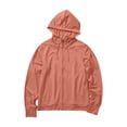 thumbnail image 4 of Tanghaowl Women's Summer Zip Up Hoodie With Mesh Sleeve Lightweight Sun Jacket Orange M, 4 of 5