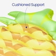 thumbnail image 6 of Funsicle 6ft Hot Tropics Inflatable Pool Lounge, Pineapple Design, Yellow, Age 9 and up, 6 of 9
