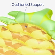 Funsicle 6ft Hot Tropics Inflatable Pool Lounge, Pineapple Design, Yellow, Age 9 and up