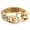 Gold, variant on New Boys Mens Stainless Steel Byzantine Chain Link Wolf Bracelet 7.48"8.26"8.66"-Silver-8.66inch or 22cm