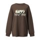 thumbnail image 2 of Gibobby Sudadera oversize mujer Sudadera de Forro Polar Sudadera casual para Mujer(Marrón,M), 2 of 3