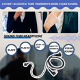 thumbnail image 5 of 2Pack Fbi Style 2Pin Covert Acoustic Tube Earpiece Ptt Headset For Motorola 2 Ways Radio GP88S GP300, 5 of 5