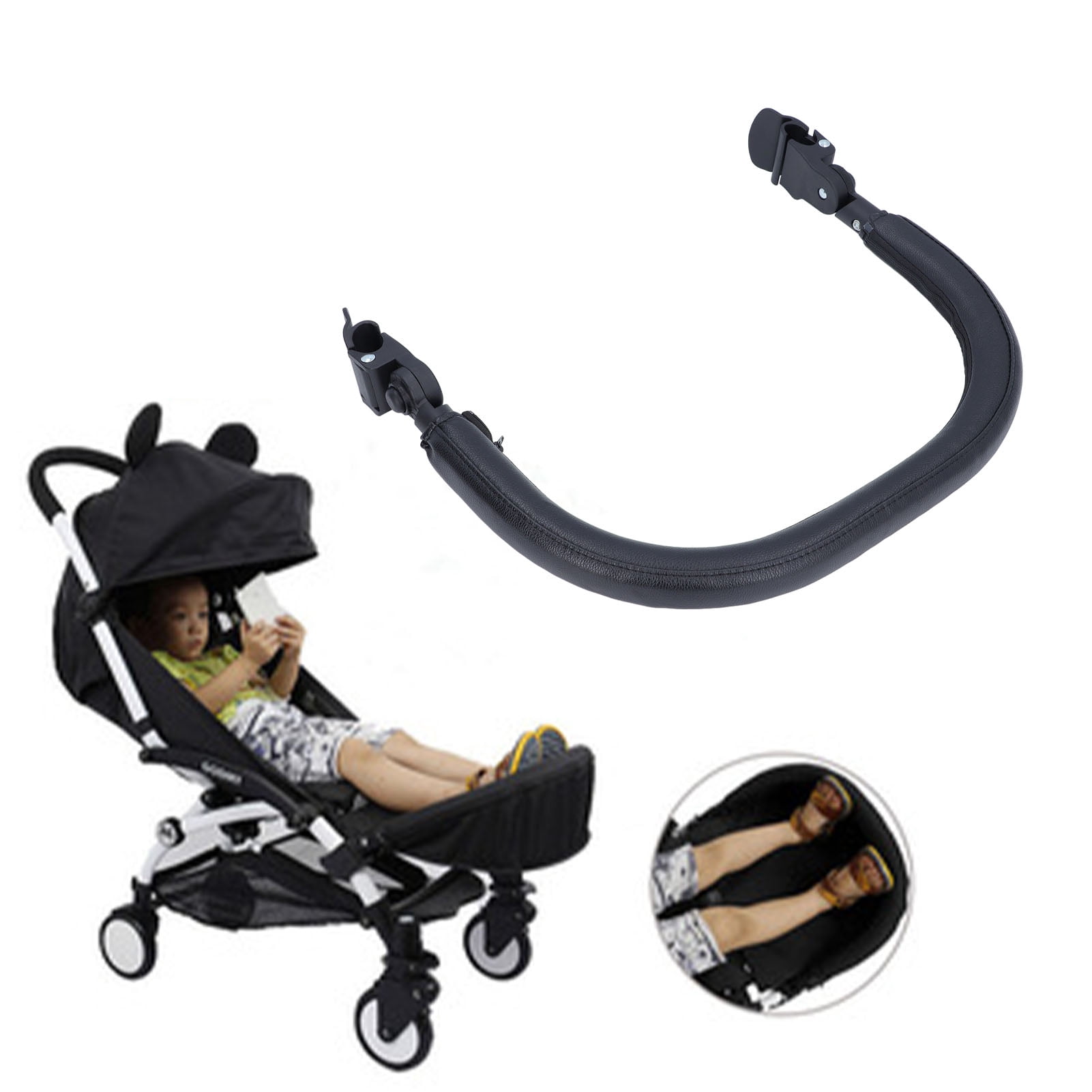 BIMZUC Baby Stroller Bumper Bar Armrest Handle Crossbar Extended Rod Accessories for Daily Travel Fit Most Models