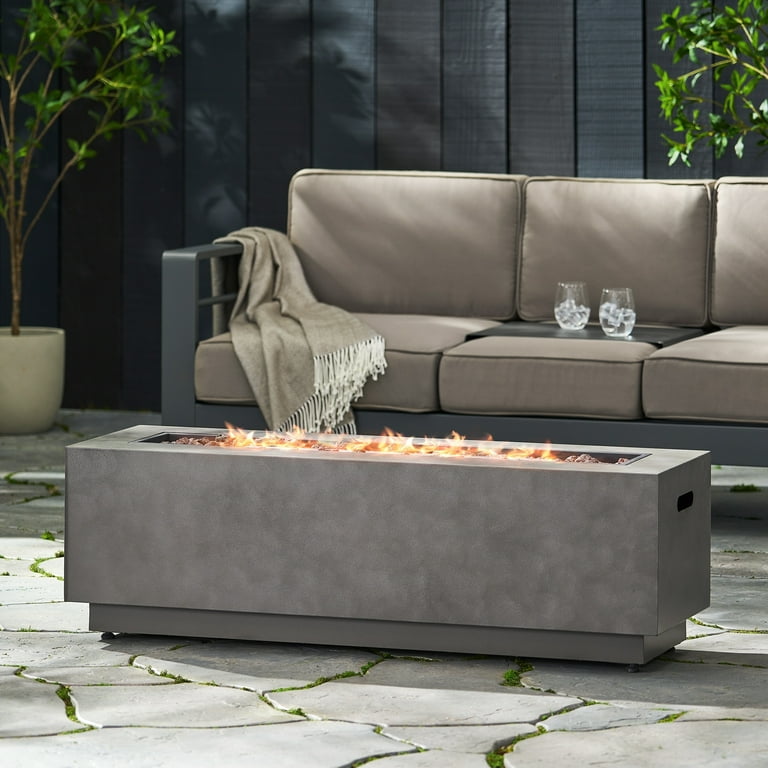 Home Wellington Iron Rectangular Fire Pit Home Wellington Iron Rectangular Fire Pit