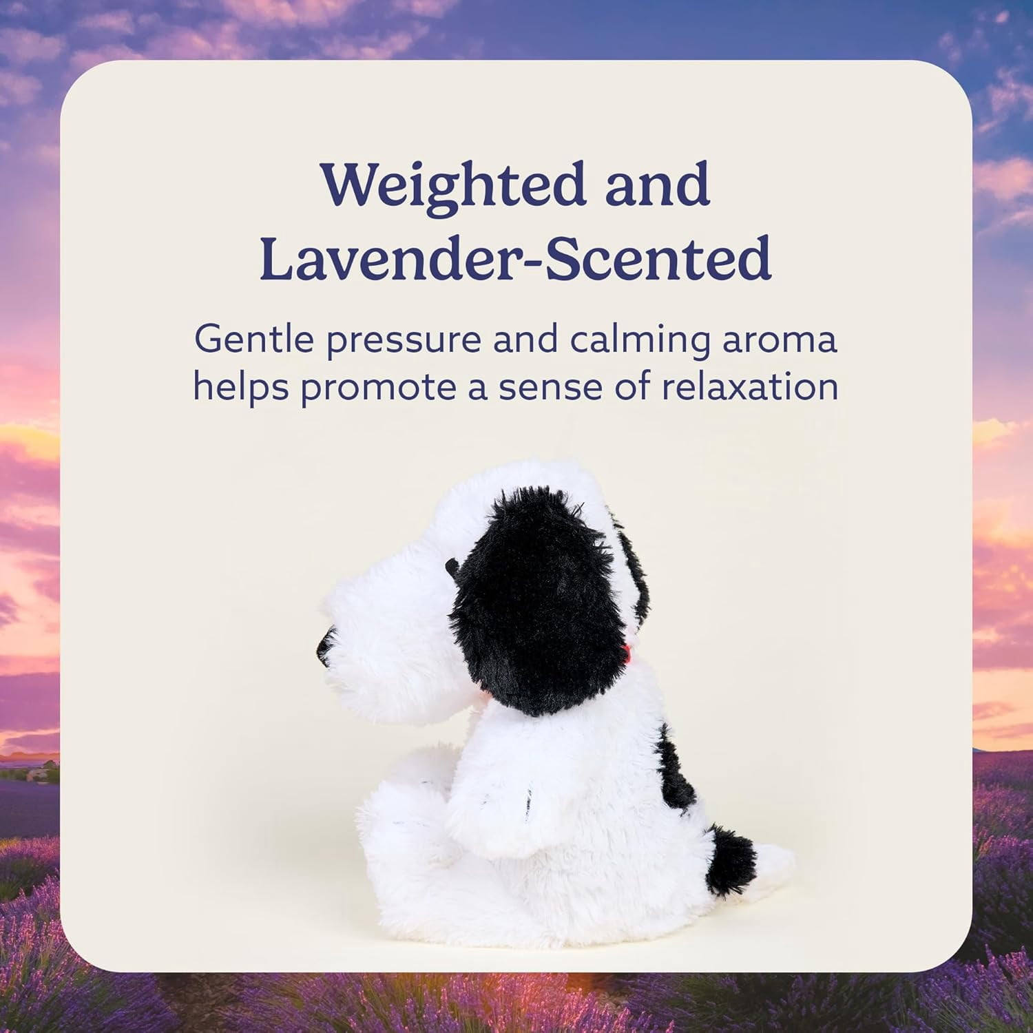 warmies 13” Snoopy Stuffed Animal, Microwavable Heated Plushies and Weighted Soft Plush Toys