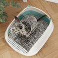 thumbnail image 6 of Cat Sandbox Pan Durable Anti Splashing with Sifting Litter Pedal Semi Blue S, 6 of 8