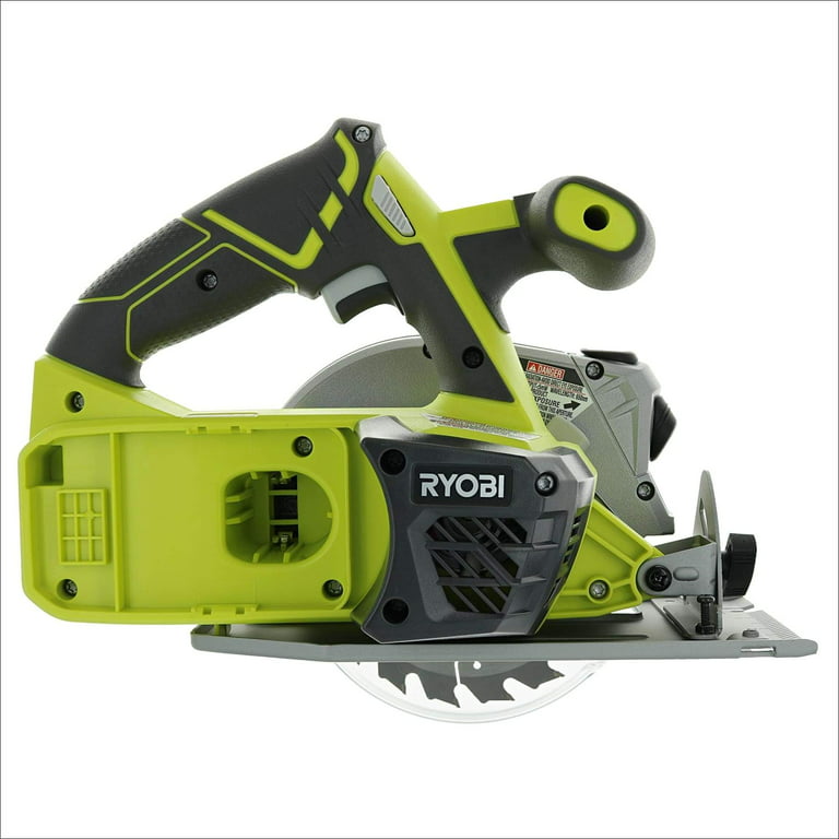 Ryobi P506 One+ Lithium Ion 18V 5 1/2 Inch 4,700 RPM Cordless Circular Saw  with Laser Guide and Carbide-Tipped Blade (Battery Not Included, Power Tool  Only) green full size 