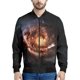 thumbnail image 4 of Chaqueta con cremallera y estampado de universo colorido para hombre, abrigo con estampado 3D de galaxia y espacio, chaquetas casuales holgadas, ropa de calle, mangas largas, 4 of 4