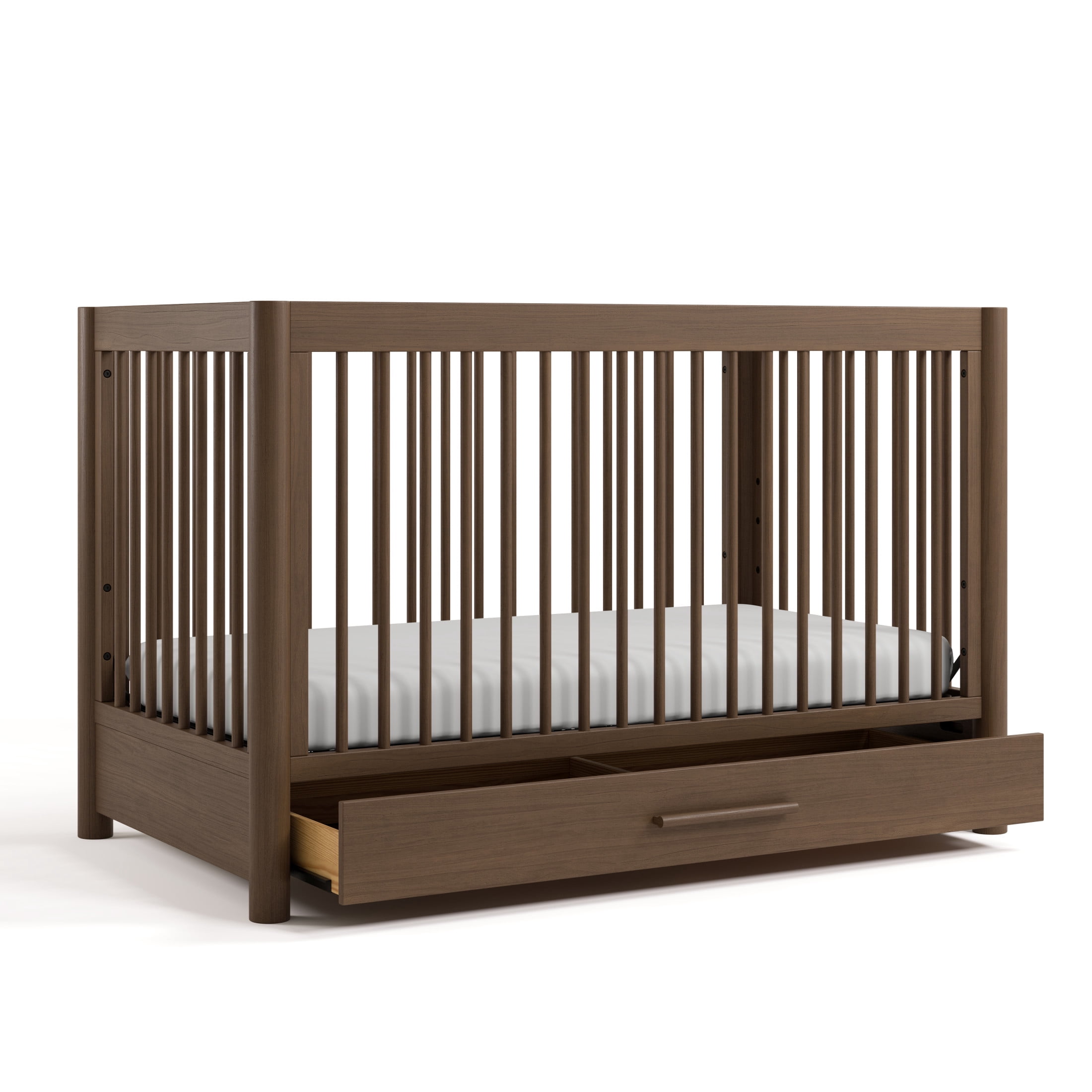 Art of Nursery by Storkcraft Malta 5-in-1 Convertible Crib with Drawer and Toddler Guardrail - Hazelnut