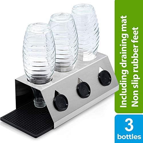 Cucino Bottle Drying Rack for Sodastream Bottles Bottle Rack incl