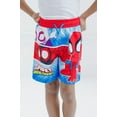 thumbnail image 2 of Marvel Spidey and His Amazing Friends Spider-Man Miles Morales Ghost-Spider UPF 50+ Swim Trunks Toddler, 2 of 5