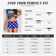 thumbnail image 3 of Kdxio Blue And White Polka Dot Print Workout Shorts for Women Seamless Soft Smooth Gym Yoga Scrunch Active Shorts, 3 of 5