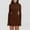 001 Brown, variant on Women's Fall Short Formal Dresses Long Sleeve Mock Neck Elegant Wedding Guest Party Club Bodycon Mini Dress