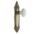 thumbnail image 4 of Nostalgic Warehouse Vicwhi_Sd_Nk White Porcelain Solid Brass Single Dummy Door Knob -, 4 of 4