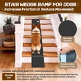 thumbnail image 2 of Dog Wedge Ramp for Stairs/Staircases, Portable & Lightweight Pet Ramp with Non-Slip Surface for Small Size Dogs Cats, Low Angled Dog Ramp for Elderly & Injured Pets (100LBS Capacity, 6Packs), 2 of 9